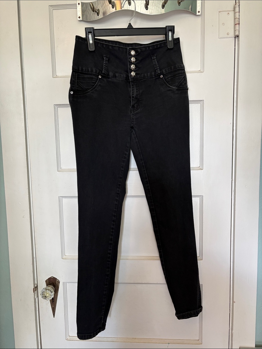 Silver Diva High-Waist Women's Black Skinny Jeans Size 13